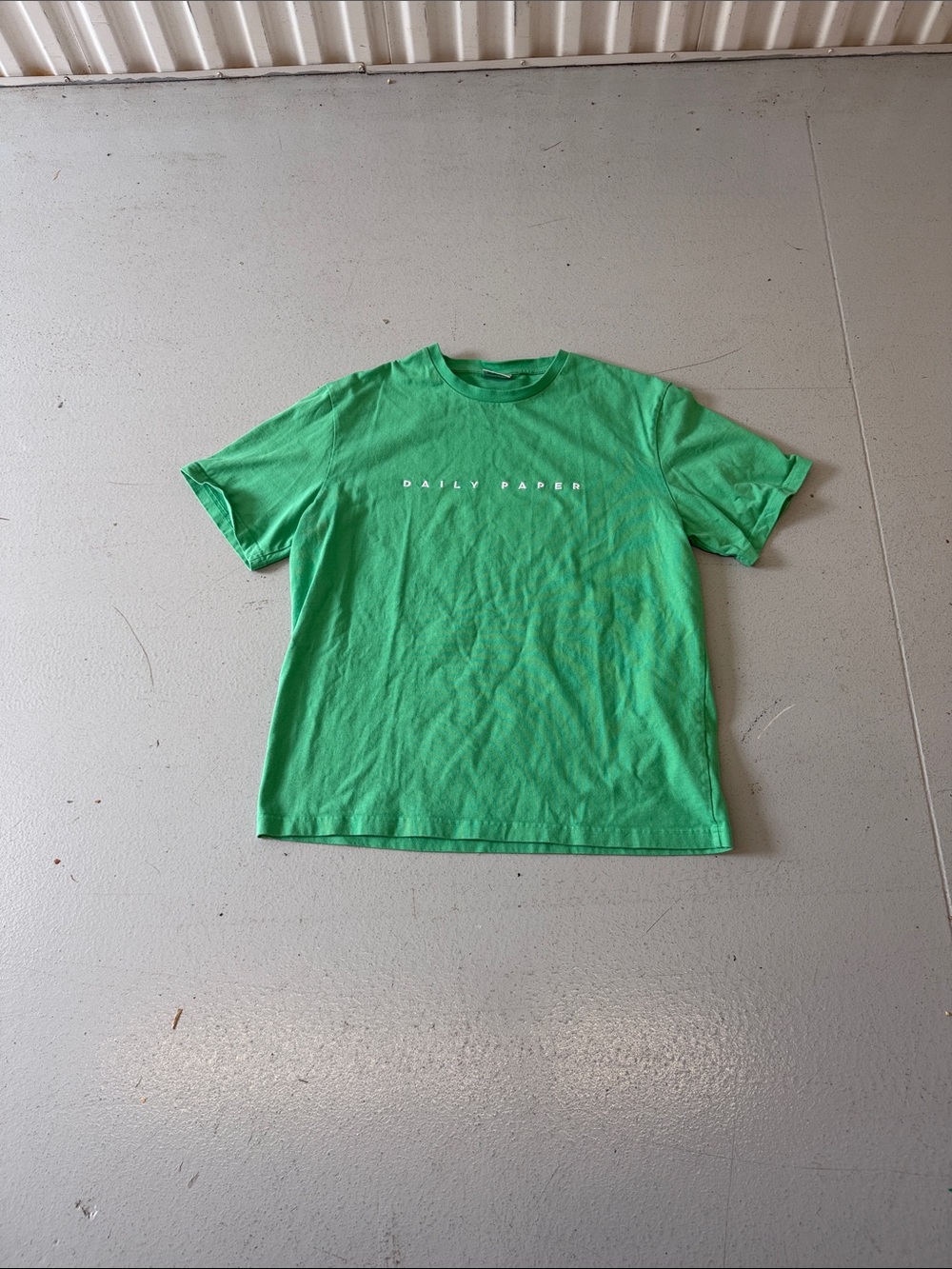 Daily Paper Bright Green Logo Tee